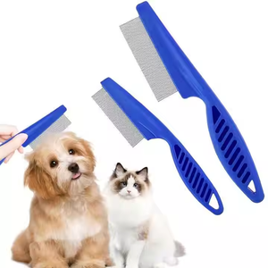Peigne anti-puces <span class=keywords><strong>efficace</strong></span> pour les poils flottants avec des dents à haute résistance, durable, peigne anti-taches de larmes pour animaux de compagnie, peigne de toilettage pour chiens et chats - Product Image 1