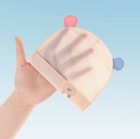 Gorro de Bebé Recién Nacido de 0 a 3 Meses, Ligero, Protección Solar para Verano, Gorra de Algodón Suave y Elastano, Transpirable, con Diseño de Dibujos Animados