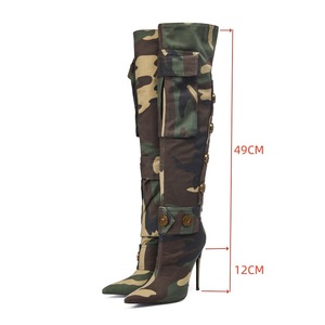 Scarpe da <span class=keywords><strong>donna</strong></span> con <span class=keywords><strong>tacco</strong></span> alto a punta con <span class=keywords><strong>tacco</strong></span> alto a spillo con <span class=keywords><strong>tacco</strong></span> alto con <span class=keywords><strong>tacco</strong></span> a punta stivali lunghi occidentali - Product Image 6