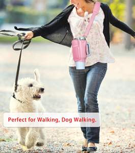 Sac de transport de bouteille d'eau avec poche pour téléphone pour Stanley Cup 40oz pochette porte-bouteille d'eau en néoprène avec sangle réglable - Product Image 6