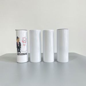 Us Warehouse 25Pcs 50Pcs Sublimation Printing Right Angle <b>Mugs</b> Full Coverage 20Oz Straight Tumbler - Product Image 4