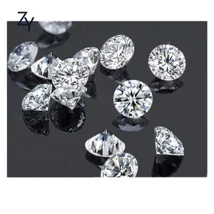 ZHUANGYEE White Round Brilliant Cut Lab grown Synthetic Diamond stones 1.0 Carat 1.6-2.9 mm color D Loose gemstone Moissanite