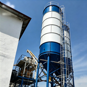 Silo à ciment en acier 200T 300T 500T, réservoir de stockage vertical boulonné pour poudres en vrac avec pompe motorisée et dépoussiéreur pour usine industrielle - Product Image 6