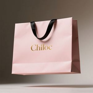 Mini Kraft Paperboard <b>Gift</b> Bags with Custom Logo Versatile Packaging for <b>Small</b> Business Clothing & Food Retail Made Craft Paper - Product Image 1