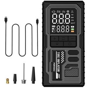Portable Tire Inflator 72V LED Display Electric Air <b>Pump</b> For Car Bike Motorcycle High Pressure 25L Min Single Cylinder - Product Image 1