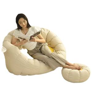 Modern Bean Bag Reclinável Dormir Adequado Pequeno Tatami Quarto Lounge Chair Casa Varanda Sofá Preguiçoso - Product Image 1