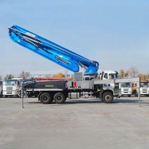 JIUHE Prix bas Camion à châssis Sinotruk HOWO avec pompe à béton montée sur camion Pompe à béton pour la vente - Product Image 1