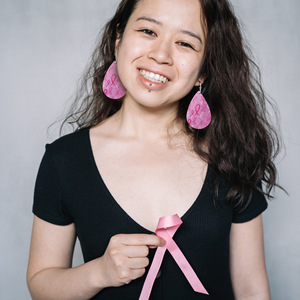 Boucles d'oreilles pendantes en similicuir rose en forme de goutte d'eau pour femmes, ensemble de bijoux de sensibilisation au cancer du sein, 16 paires, accessoire de mode tendance - Product Image 3