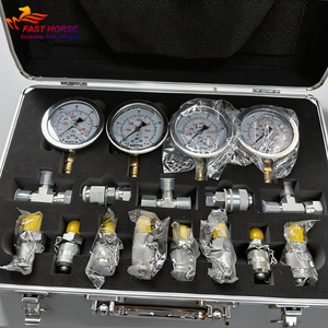 Hangood High Precision Hydraulic Pressure 4 <strong>Gauge</strong> For Kit For Excavator Repair Diagnostic Tools 100% New Guangzhou China - Product Image 4