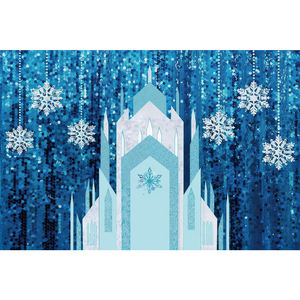 ปราสาทหิมะน้ำแข็งฉากหลังเก<span class=keywords><strong>ล</strong></span>็ดหิมะสีฟ้าฤดูหนาววันเดอร์แลนด์ปราสาทการถ่ายภาพพื้นห<span class=keywords><strong>ล</strong></span>ังปาร์ตี้อาบน้ำเด็กแบนเนอร์ปรับแต่งได้ - Product Image 1
