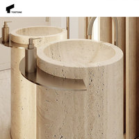 Tostone Usine Directe Turquie Beige Naturel 18MM 20MM Travertin Dalle pour Intérieur Extérieur Décoration Murale Salle De Bains Design
