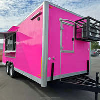 Camion de pizza mobile, remorque alimentaire, camionnette à café, chariot à hot-dogs, camion de restauration BBQ, remorque à pizza, cuisine mobile, nouveau camion de crème glacée