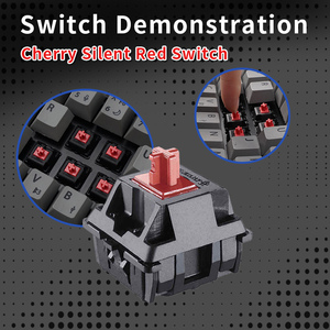Teclado Mecánico Cherry de 108 Teclas, Retroiluminación LED de Triple Modo, Silencioso, Tamaño Completo, para Juegos, con Interfaz USB-C, Nuevo - Product Image 6