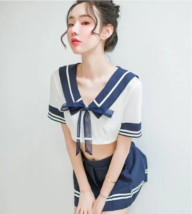 Hot selling japanese sexy school girl student uniform costume