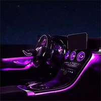 C-coupe 64 couleurs voiture intérieur lumière ambiante décor atmosphère lumière pour mercedes-benz c-coupe 205 2015-2021