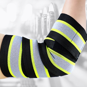 Codo de nailon elástico de talla única, correas de protección de compresión para culturismo, entrenamiento, levantamiento de pesas - Product Image 2