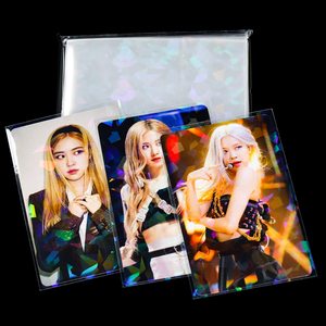 Vente en gros 58x98mm Holographique Premium Penny Photocard Manches Kpop <span class=keywords><strong>Corn</strong></span> Transparent Porte-Carte Fit Pour Idol Kpop Cartes - Product Image 1