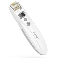 Rouleau Microneedling Bio LED EMS Électrique Sans Fil G5 Derma Roller Microneedling 1,5 mm pour la Repousse des Cheveux
