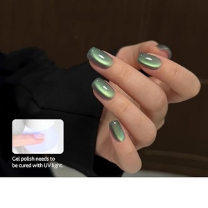Cat Eye <b>Gel</b> <b>Nail</b> Polish Holographic Glitter Jelly <b>Nail</b> Polish with Magnet, Reflective Translucent UV <b>Gel</b> for Manicure Art DIY - Product Image 6
