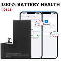 Batterie de téléphone sans composant inconnu, garantie diagnostic, 0 cycle, 100% de santé, compatible iPhone 12Promax 13Mini 14 15ProMax