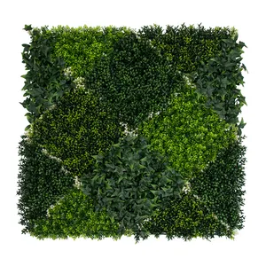 Artificial Hedge Wall P4-5 Decorative Plastic Boxwood Hedge Panel Artificial Plants Grass Green Wall For Vertical Garden