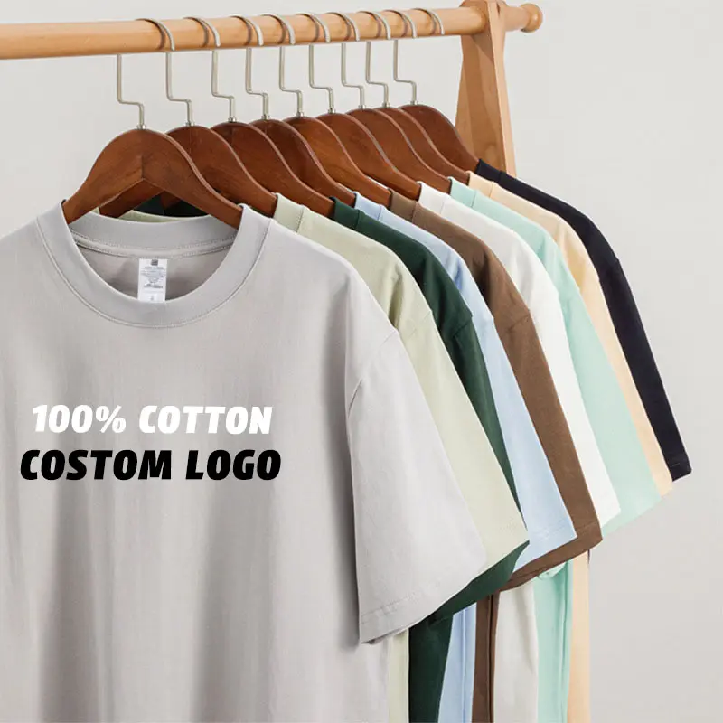 Custom drop shoulder t shirt plus size heavy cotton 3D Puff Print oversize 220 gsm cotton t shirts custom logo for men