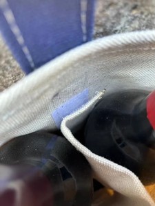 Tùy chỉnh dày đôi rượu tàu sân bay Tote cực kỳ mạnh mẽ và có thể giặt vải hai túi rượu vang với chia có thể tháo rời - Product Image 6