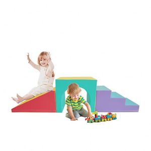 Équipement de jeux souples pour enfants, idéal pour les fêtes intérieures/extérieures, ensemble de blocs en bois et PVC, pour la maison, l'école et les centres commerciaux, garantie 1 an - Product Image 1