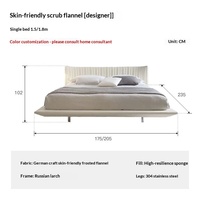 Modernes Luxuriöses Verstellbares Kingsize-Bettgestell Italienisches Design Echtes Leder Gepolstertes Kiefernholz Anpassbare Farbe Doppelbett