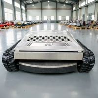 Tondeuse à gazon sans fil à télécommande, monocylindre, en acier inoxydable anti-corrosion, pour les espaces verts municipaux