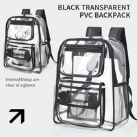 Offre Spéciale usine ODM pas cher grande capacité léger fermeture éclair cadre externe sac à dos mode clair PVC étanche voyage en plein air