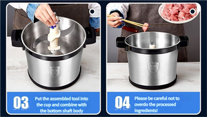 Máquina Eléctrica para Triturar Ñame Fufu, Picadora y Rebanadora Automática de Carne para Cocina Doméstica, Picadora de Carne de Última Tendencia 2026 - Product Image 4