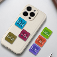 Autocollant métallique personnalisé pour téléphone portable, en alliage de zinc émaillé, avec logo personnalisé, marque Pinstar, design Arabie Saoudite