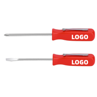 Tournevis de poche personnalisés en gros avec logo, mini-outils à main, tournevis à fente et cruciforme avec clip pour atelier de réparation automobile, idéal pour les cadeaux promotionnels