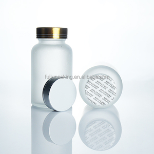 Tablet Capsule Frosted rõ ràng Frosted Matte chai y tế vitamin Pill lọ rỗng bằng cách đóng gói chai thủy tinh - Product Image 4