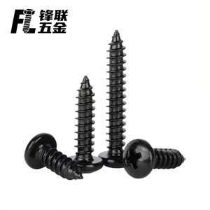 Tornillos Autorroscantes de Cabeza Phillips Negros de Acero Inoxidable 304 Fenglian M1 M6 de Cabeza Redonda para Uso Industrial - Product Image 3