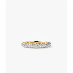 Pav Diamond <b>Thin</b> Dme <b>Ring</b> Elegant Diamond <b>Rings</b> Collection - Product Image 1