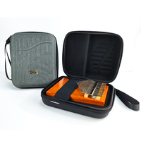Portable Nylon Violin Case Portable Musical Instruments EVA Kalimba Accessories Black Storage Bag for Kalimba Thumb Piano Case