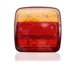 Luz Trasera <span class=keywords><strong>RANPO</strong></span> 12V con Certificación CE para Remolque, Camión, Caravana, 26 LED, Direccional, Freno, Luz de Matrícula - Product Image 1