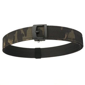 Ceinture tactique épaisse à double couche DF DP011 pour hommes, ceinture d'extérieur, version 3.8, boucle automatique, sangle pour arme à feu - Product Image 1