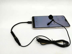 GAM-510A Professionnel micro filaire cravate cravate microphone col clip micro suite bouchon en métal - Product Image 3