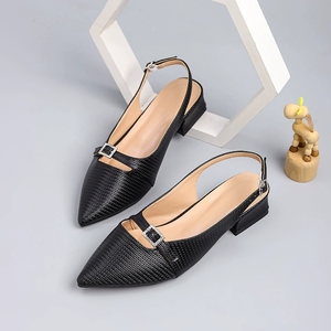 Giày cao gót nữ size 43 chất lượng cao, kiểu dáng sandal nửa gót quyến rũ, giày công sở nữ - Product Image 2