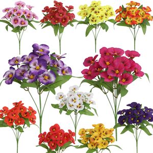 Bouquet de fleurs artificielles Guanyi, fleurs en soie pour mariage, décoration intérieure et extérieure - Product Image 1
