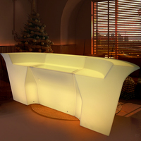 Bar mobile LED moderne, comptoir à cocktails portable et étanche pour boîte de nuit, bar, mariage ou fête, disponible à la vente