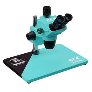 RF4 RF-6565PRO HD Trinocular Estéreo 50x con Ocular de Bloqueo de 9 Velocidades Ajustable e Iluminación LED 4K para Herramientas de Reparación de Teléfonos 0.5X - Product Image 1