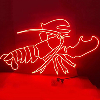 Vente flash : enseignes néon LED RGB étanches pour intérieur/extérieur, à fixer au mur, tendance, éclairage décoratif pour magasin, voiture, taxi, entreprise