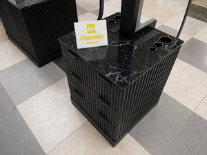 Espejo Modular de Lujo para Salón de Belleza, Personalizado en Mármol Negro, Mobiliario para Salón de Belleza y Peluquería, Diseño para Barbería - Product Image 3