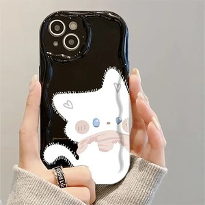<span class=keywords><strong>Cover</strong></span> per Telefono Antiurto con Design Semplice a Gradiente e Gatto Nero Cartoon per 17PM 16Pro Max/13/15Pro/12/<span class=keywords><strong>11</strong></span> - Product Image 2