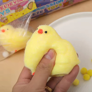 Jouet à presser anti-stress en forme de poussin jaune mignon, pour enfants de 5 à 7 ans, unisexe, en TPE - Product Image 4