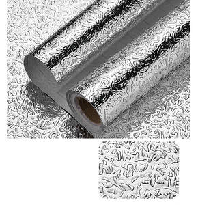 60cm * 1M autocollant mural de cuisine étanche à l'huile feuille d'aluminium auto-adhésif bricolage papier peint pour cuisinière armoire Camping cuisine - Product Image 2